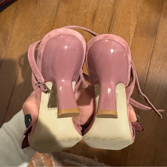 Jeffrey Campbell Pink Floral Women's Sandals - Picture 5 of 6